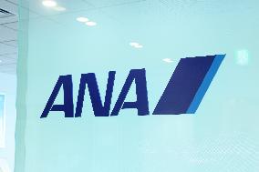 ANA Holdings signage and logo